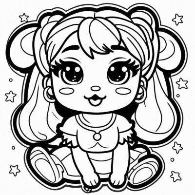 coloriage à imprimer Mojipops