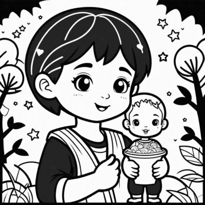 livre de coloriage pour la fête des enfants