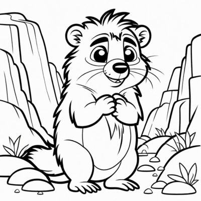 Coloriage Grizzy et les Lemminges