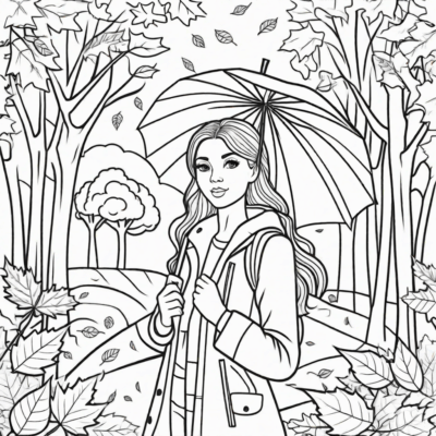 coloriage d’automne à imprimer