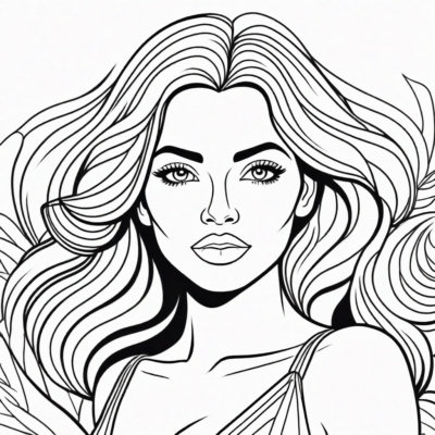 coloriage femme