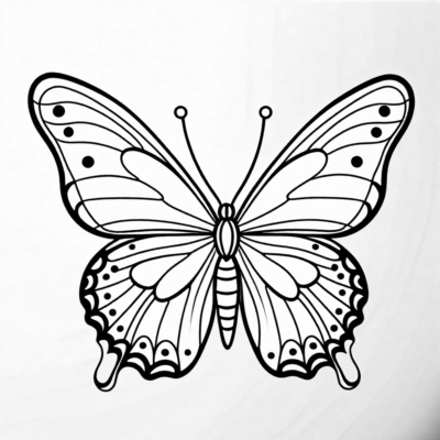 livre de coloriage papillon