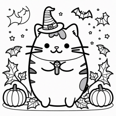 Livre de coloriage Pusheen Halloween