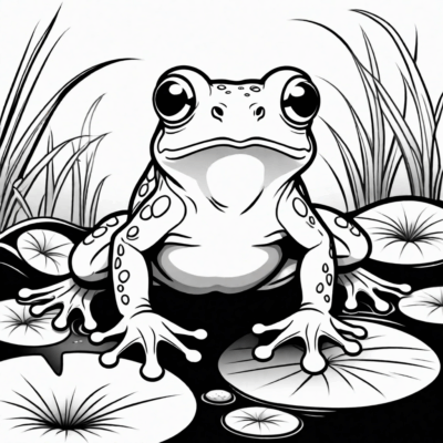 coloriage grenouille