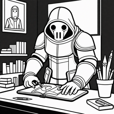 coloriage Among Us Kill