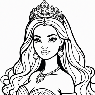 Coloriages de princesses Barbie