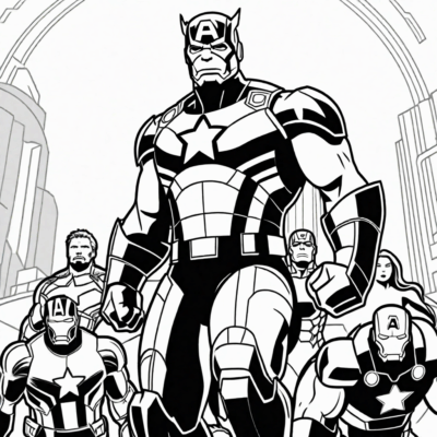 coloriages à imprimer Avengers