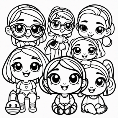 coloriages à imprimer Mojipops