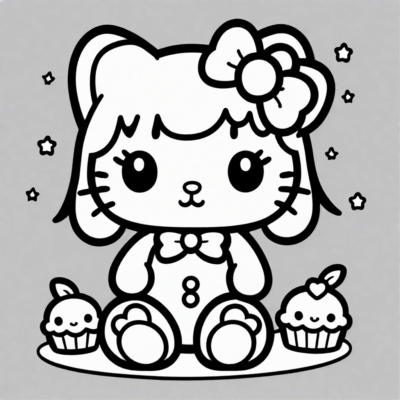 coloriages à imprimer Sanrio