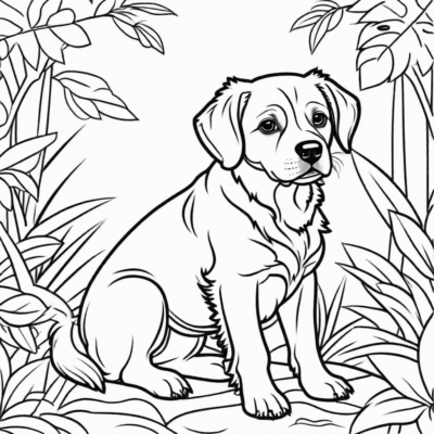 coloriages à imprimer animaux chiens