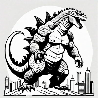 coloriages Godzilla
