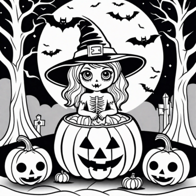 coloriages d’Halloween pour adultes