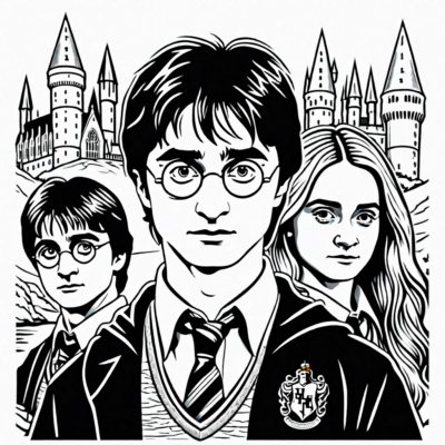 coloriages Harry Potter pour adultes