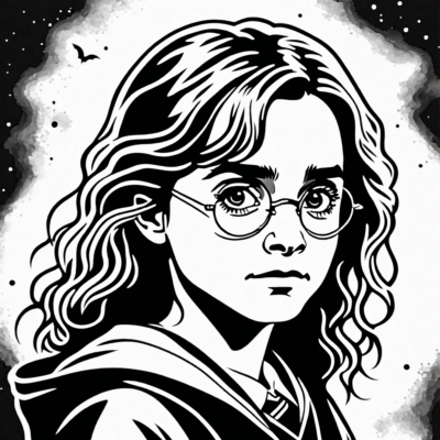 coloriages Harry Potter Hermione