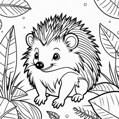 coloriages hérisson