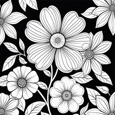 coloriages fleurs à imprimer