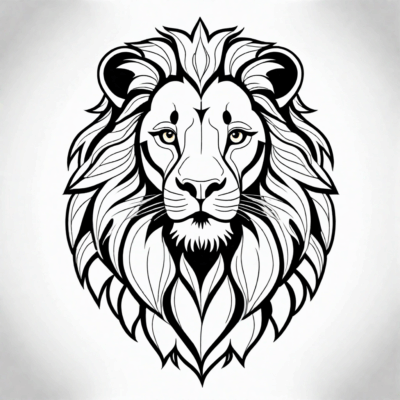 coloriage lion