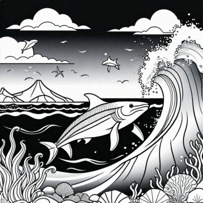 Aventures marines à colorier