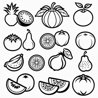 coloriages fruits et légumes