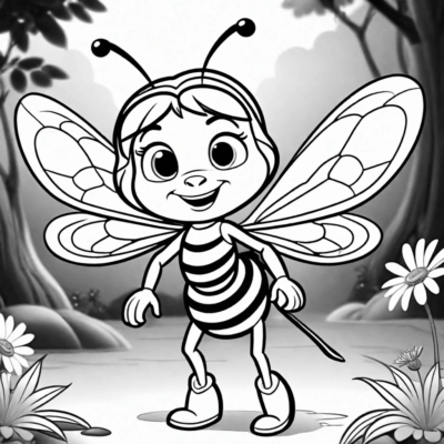 coloriages Maya l’abeille