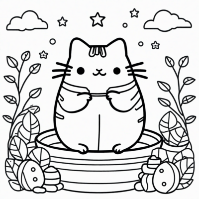 coloriages Pusheen à imprimer