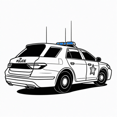 coloriages voitures de police