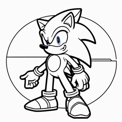 Sonic et ses amis : coloriage n°3