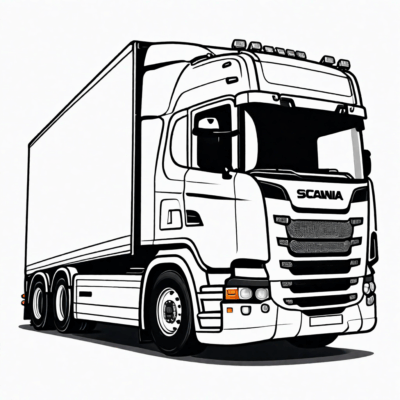 Coloriages camions Scania
