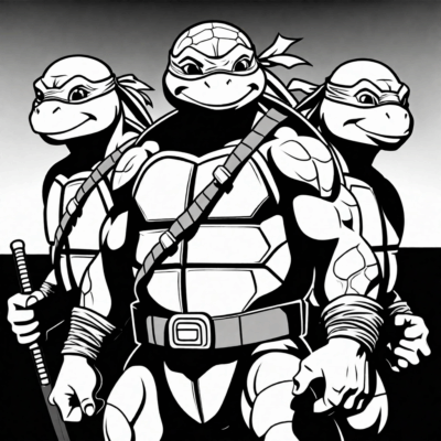 coloriages Tortues Ninja