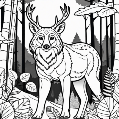 coloriages des animaux forestiers
