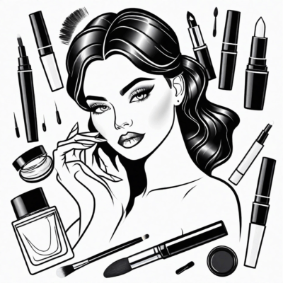 Cosmétiques coloriage