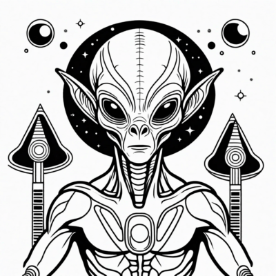 extraterrestre coloriage