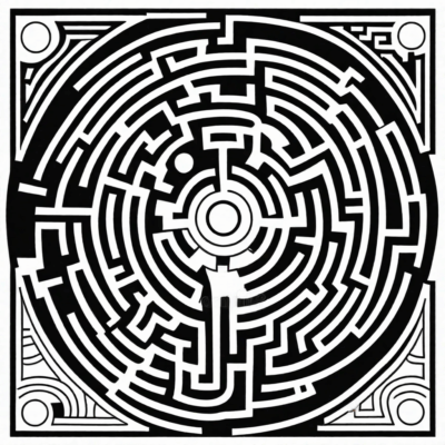 labyrinthe à colorier