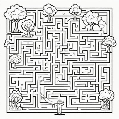 labyrinthes de coloriage