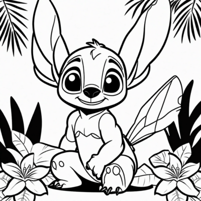coloriage Lilo et Stitch
