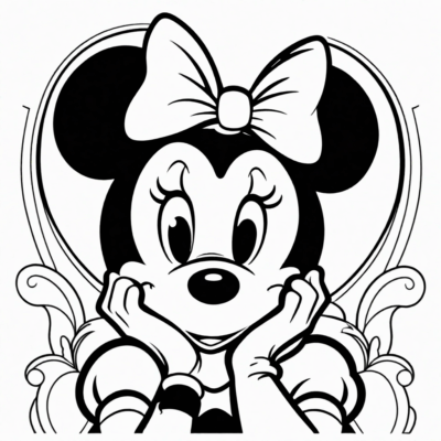coloriages de Minnie Mouse à imprimer