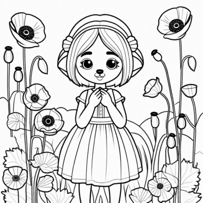 coloriage Poppy Huggy Wuggy