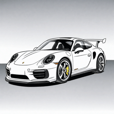 coloriage Porsche