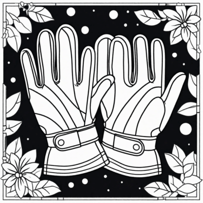coloriage des gants