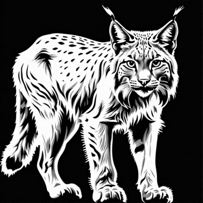 lynx coloriage