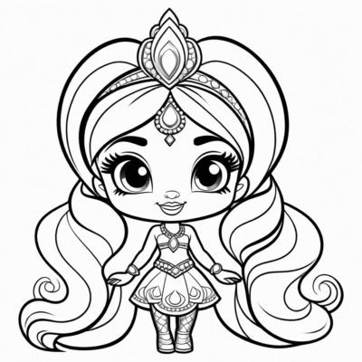 Shimmer et Shine coloriage