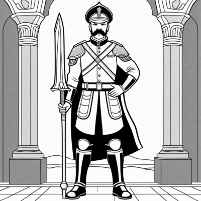 coloriage de pompier