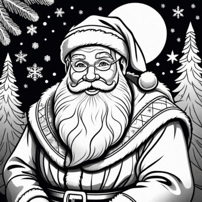 le coloriage de Saint Nicolas