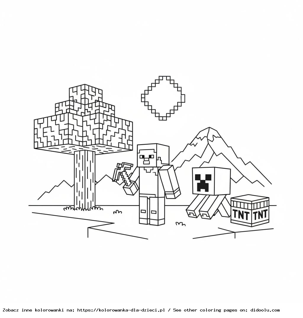 livre de coloriage Minecraft