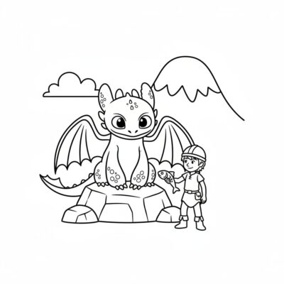 Comment dresser un dragon – livre de coloriage