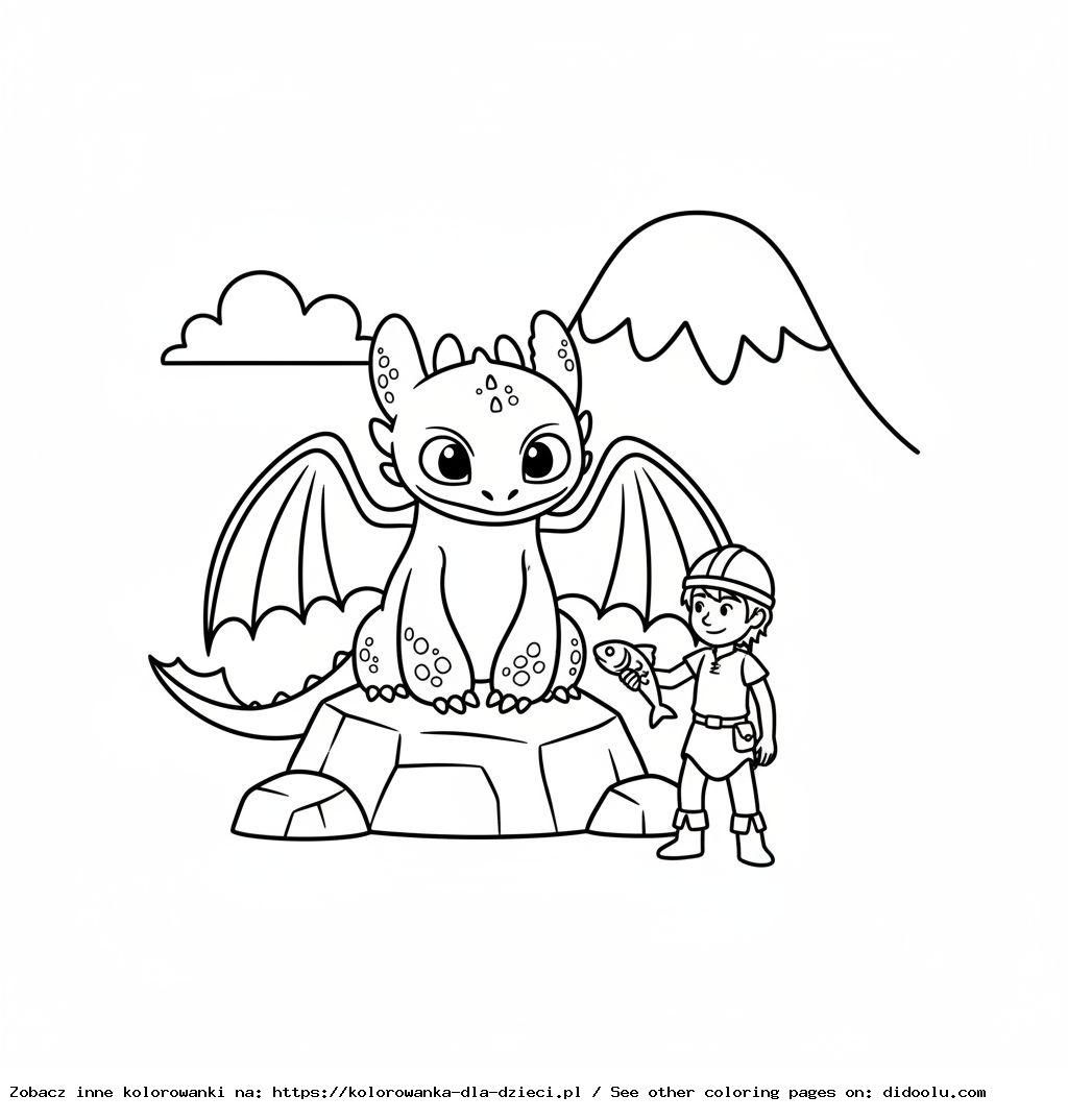 Comment dresser un dragon – livre de coloriage