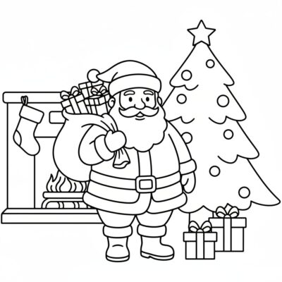 le coloriage de Saint Nicolas