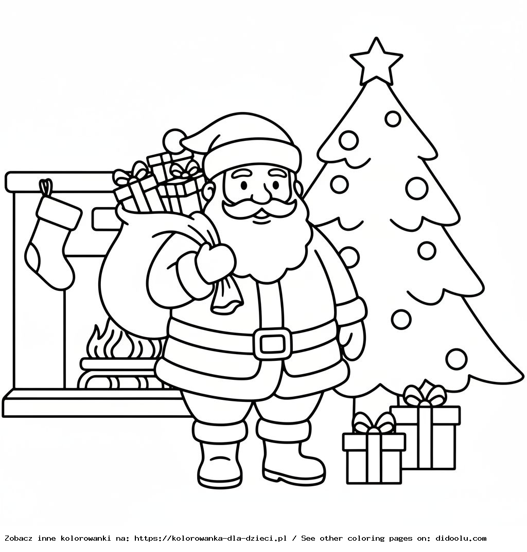le coloriage de Saint Nicolas