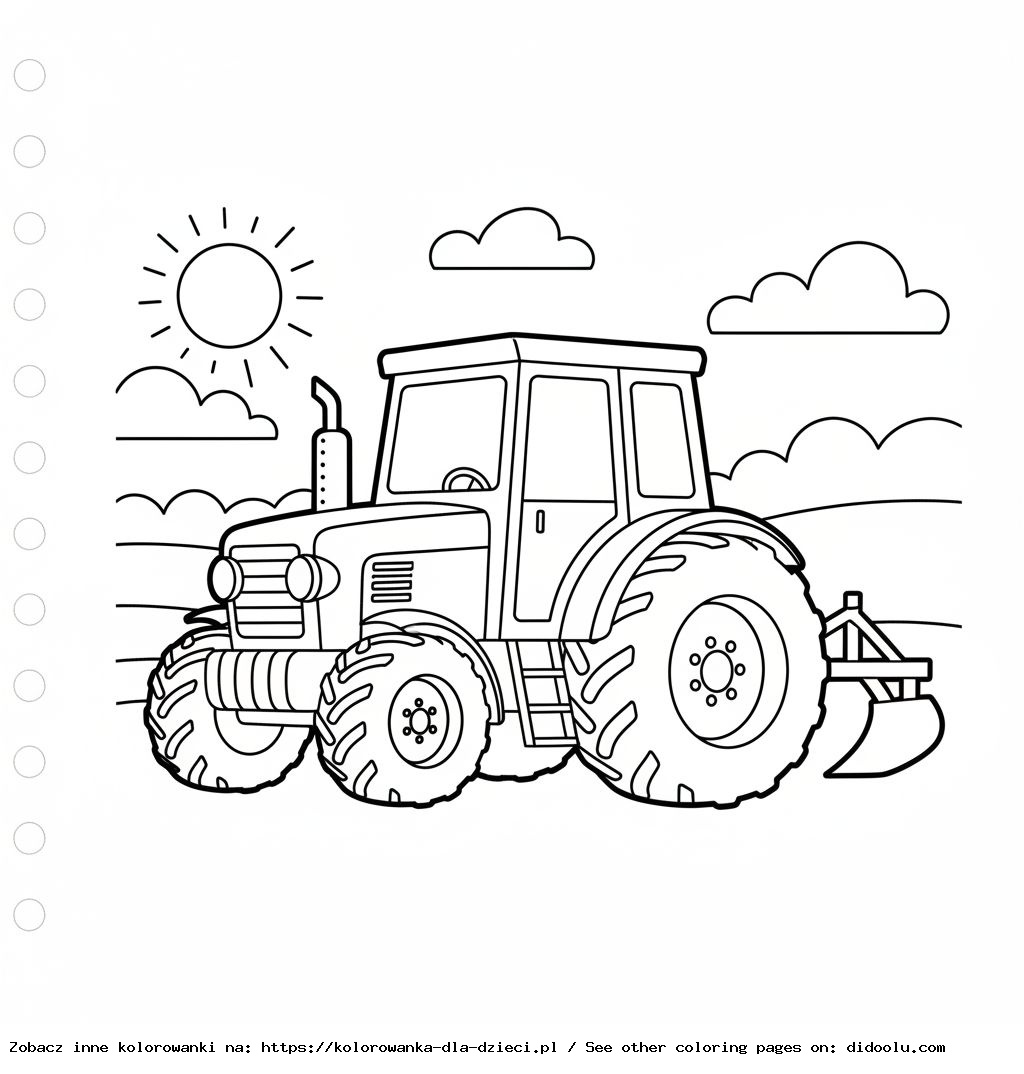 coloriages tracteur à imprimer