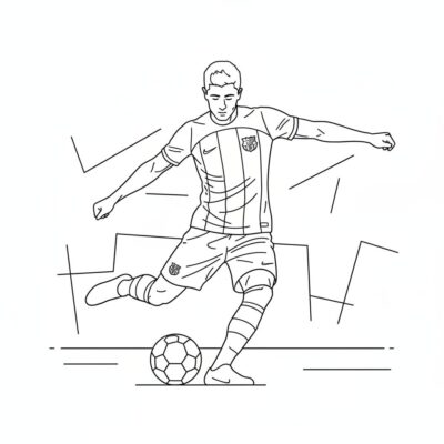 coloriage robert lewandowski